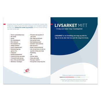 Brosjyre Livsarket mitt 25 pk