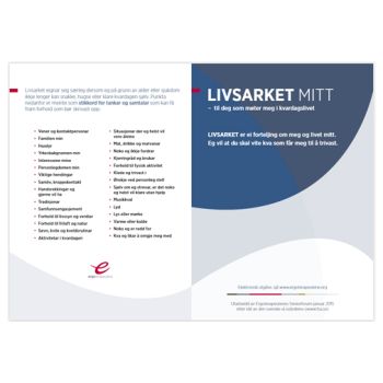 Brosjyre ''Livsarket mitt nynorsk'' - 25 pk